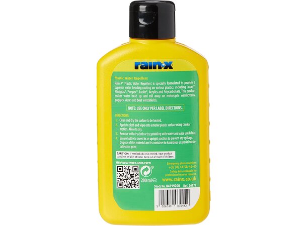 Rain-X Plastic Water Repellent - Beskytt Plastoverflater