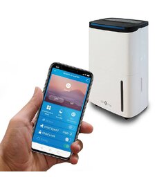 Air&amp;Me Rohan Avfukter - Test vinner! Kraftig avfukter med pumpe og Wifi