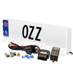 OZZ LP1 20&quot; Complete Kit Hvit Ramme Komplett kit for enkel montering